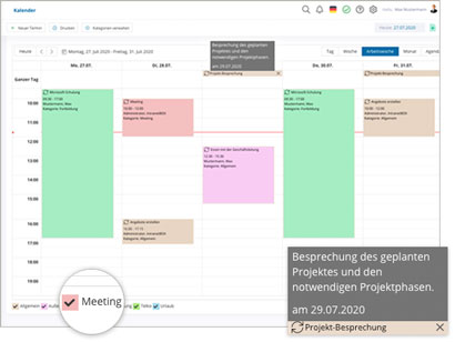 IntranetBOX Module Kalender