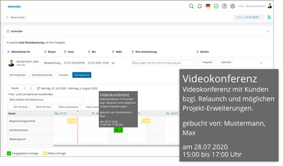 Intranet Social Software Modul Raumbuchung